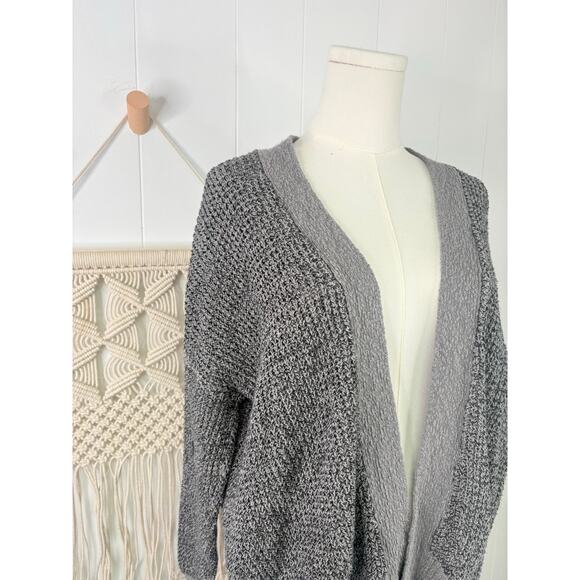 Urban Outfitters Carson Slouchy Cardigan Sweater XS Charcoal Gray - Picture 4 of 10